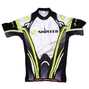Sponeed Men’s Large Cycling Jersey Full Zip Bike Shirt